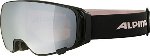 ALPINA DOUBLE JACK MAG Q-LITE - Verspiegelte, Kontrastverstärkende Wechselscheiben OTG Skibrille Mit 100% UV Schutz Für Erwachsene