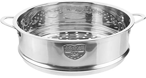 Cabilock 20cm(7.87inch) Stainless Steel Steamer Insert Small Food Steamer insert Basket Steaming Rack For Rice Vegetables Meat Fish Dumplings Dim Sum