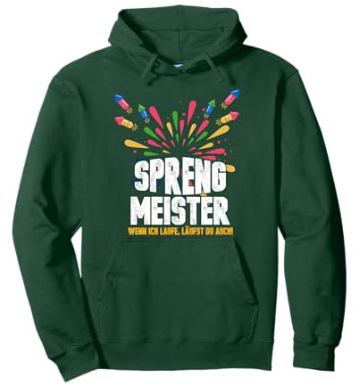 Silvester Pyrotechnik Feuerwerk Neujahrsfeier Lustig Pullover Hoodie