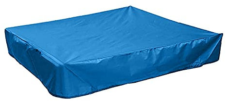 Sandkastenabdeckungen - Oxford Stoff Blau Sandkasten Abdeckplane mit Kordelzug, Wasserdicht Sandkasten Abdeckung für Sandkasten (150×150CM)