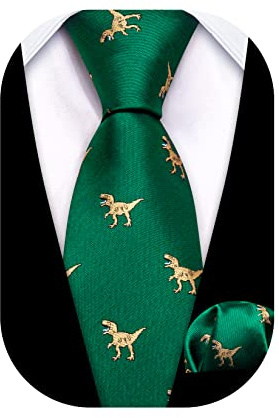 Barry.Wang Set di cravatte per ragazzi, cravatta in seta da taschino, quadrato da taschino, motivo Paisley a quadri per cerimonia, evento formale, business, Taglia Unica