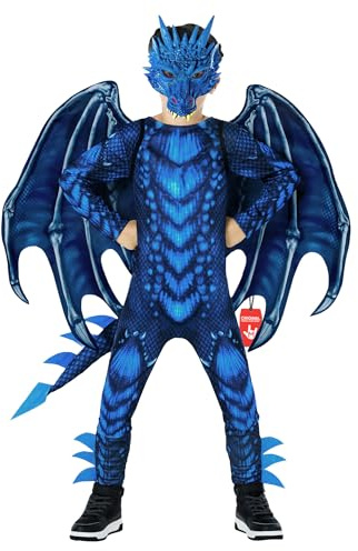 Morph Kostym Dragon Pojke, Dragon Wings Pojke, Girl Dräkt, Drake Barndräkt, Dräkt Barn Kostym Djur Halloween Karneval Barndräkt Storlek L