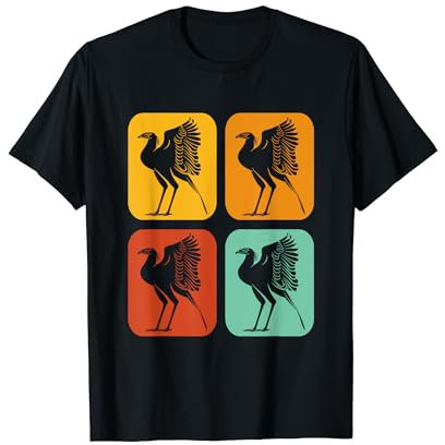 Schütze Serpentarius Vintage Sekretär Vogel T-Shirt