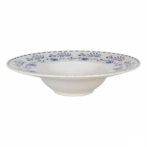 La Mediterránea Plato para Pasta Risotto Blur Porcelana (6 Unidades) (ø 28 x 6,8 cm)