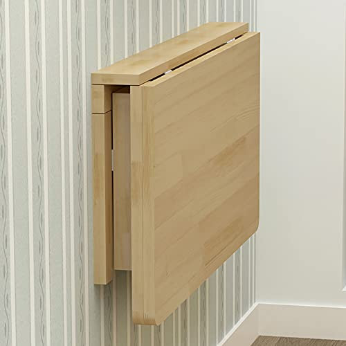 Drop Leaf Klapptisch zur Wandmontage, Küche, Esszimmer, Holz-Werkbank für kleine Räume, platzsparend, zusammenklappbarer Schreibtisch für Zuhause, Büro, Schwimmer zum Aufhängen
