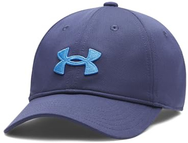 Under Armour Boys' Blitzing Cap Adjustable, (403) Washed Navy / / Blue Atlantis, One Size Fits Most