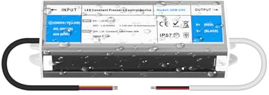 YOODI Transformateur 220V AC à 24V DC 1,5A 36W Convertisseur 24V Alimentation LED Driver IP67 Etanche Conducteur à Tension Constante Ultra Mince Adaptateur Transfo pour Bandes LED et Luminaires LEDs
