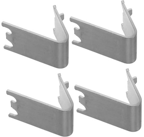 Hohopeti 4pcs Refrigerator Shelf Clip Support Clip Freezer Rack Cooler Shelf for Fridge Support Replacement