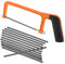 Junior Hacksaw and 12 Pcs Blades, 6 Adjustable Angle Mini Hacksaw, Heavy Duty Mini Saw for Precision, Small Hack-Saw, Perfect for DIY & Craft Projects(Orange)