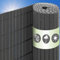 UrFence 90x600 Brise Vue Balcon Exterieur - Canisse PVC Gris - Cloture de Jardin Cache Vis-à-Vis - Brise Vent Terrasse Exterieur Pare Soleil Balcon Cache Vue Jardin Lamelle Occultante Grillage Rigide