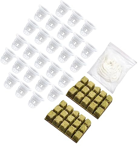 ibasenice 1 Juego Kit de Tapones de Hidropónico sin Cubos Plantas Huertos de Interior Suculentas