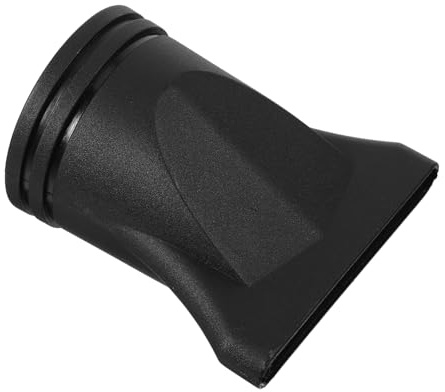 BELLIFFY Concentratore del Plastica per Asciugacapelli Ugello Piatto e in Versatile Nero, Accessorio Professionale Distribuzione Uniforme Calore Uso in Salone e Casa