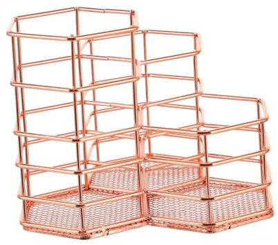 NIYANGLE Makeup Brush Storage Bucket Brush Holder Lid Ventilated Design for Cosmetics
