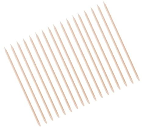 LRXIYODE 200piezas Herramientas De Manicura Palitos De Madera De Naranja De Empujadores De Manicura De Doble Punta Palillos Limpiadores De Cutículas Hogar Tienda Palitos De Madera Para Deco