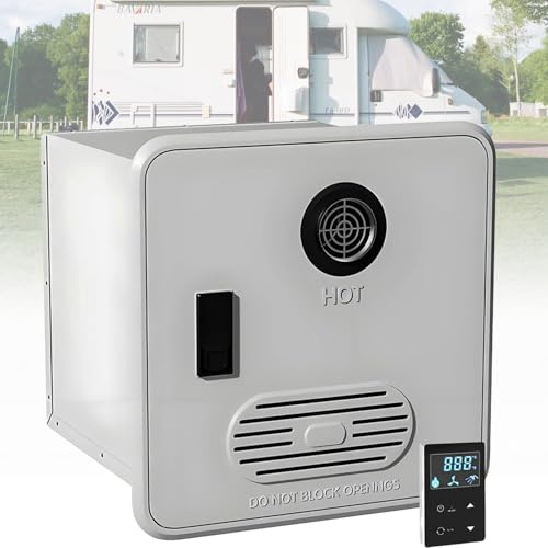 MANYOUYOU Durchlauferhitzer Für Wohnmobile, 55.000 Btu Propangas-Durchlauferhitzer Mit Fernbedienung, 12 V, 3,9 Gpm, Für Große Höhen Geeignet White