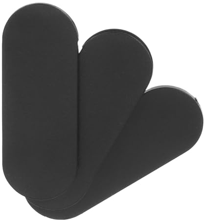 ROMISBABA Cubierta de Privacidad para Cámara Web Deslizable, 3 Piezas para Portátiles y Teléfonos, Diseño Ultrafino, Protección Anti-Hacker, Color Negro, Uso en Oficina y Hogar