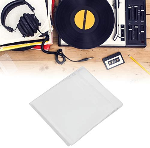 SUNGOOYUE Buste Esterne per Dischi in Vinile OPP, 12,8 X 12,6 Pollici, Confezione da 50, Soluzione di Conservazione Protettiva Trasparente, Spessore 0,08 Mm