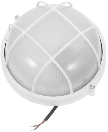 AKOOSY Sauna Außenwandleuchte Rund aus Glas und Aluminium E27 Fassung Saunabeleuchtung für Dampfbad Sauna und Pool Helle Saunaglasleuchte mit Schneller Montage