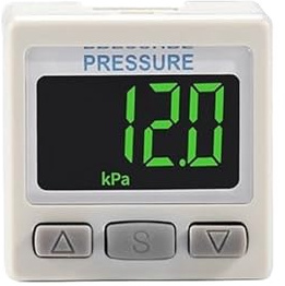 Pneumatischer digitaler Druckschalter ZSE/ISE30A Digitaler Druckschalter Vakuum-Unterdruckmanometer 01-NAPBCDL Zubehör(ZSE30A-01-N-L)
