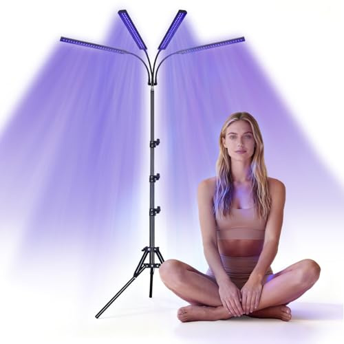 Lampe de bronzage portable pour bronzage du visage à la maison lumière du jour pour le visage et le corps pour la maison avec support réglable (style A)