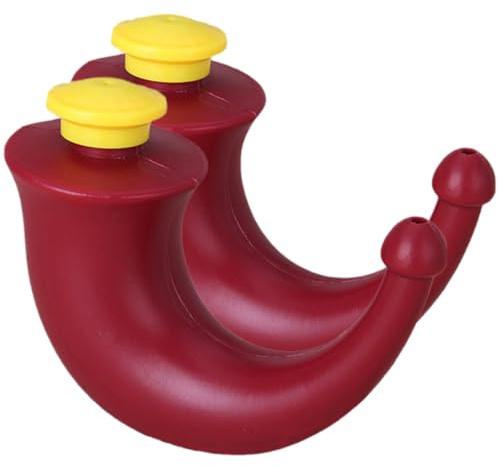 SWETRACE 2 Botellas de Irrigación Nasal Doméstica para Lavado de Nariz, Sistema de Limpieza Nasal Portátil en Color Rojo, Herramienta Segura para Aliviar Congestión y Eliminar Secreciones,