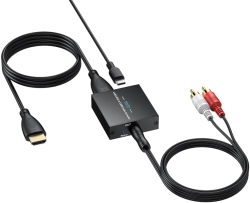 eARC Audio Extractor, HDMI ARC to 3.5mm Adapter, PCM Stereo Audio | Converts TV eARC/ARC audio to 3.5mm stereo for headphones, speakers and amplifiers with TV remote volume support