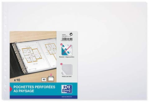 Elba 100206863 prospektfodral, DIN A3 quer, PP, 0,09 mm, bländfri