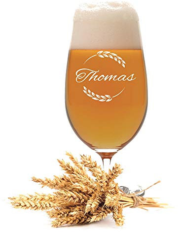 Leonardo Pilstulpe mit Gravur Motiv 04 Vintage - Geschenkidee Bierglas mit Wunsch-Name graviert Vatertag