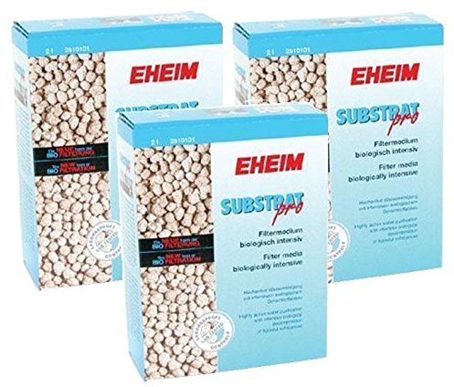 Eheim (3 Pack) Substrat Pro Biologische Filter Media (gesintert Pearl-Shaped Glas) 2L