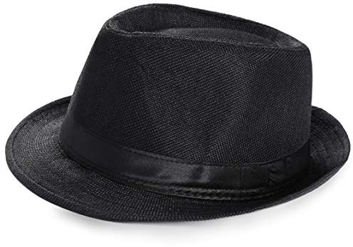 Coucoland panamahatt maffia gangster män fedora Trilby Bogart hatt män 1920-talet Gatsby dräkt accessoarer