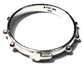 BLUSUPERSHOP FEDE FEDINA ANELLO ARGENTO 925 ROSARIO PREGHIERA SCEGLI DA MISURA 10 A 30 ITALIANA IN OMAGGIO PORTACHIAVI