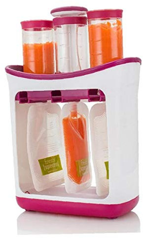 Case Cover Babynahrung Squeeze-Station Babynahrung Fütterung Maschine Squeeze Obst Maischen Haushalt Verpackung Baby Organizor Vorratsbehälter Set Baby Food Maker 1pc