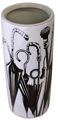Umbrella Stand, Black & White Umbrella Design