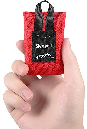 Siegvoll Mini Pocket Beach Mat Picnic Blanket, Small Compact Picnic Blanket, Portable Ultralight Machine Washable, Beach Blanket for Travel, Beach, Park, Camping, Hiking 70 x 110 cm (Black)
