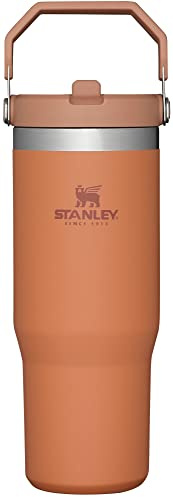 Stanley Classic The IceFlow™ - Vaso con popote abatible de 30 onzas, ocre