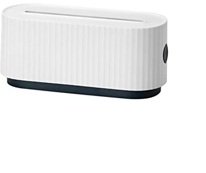 ZLASS Kabelbox Kabelmanagement-Box mit Telefonhalter-Stand-Stromleitungsbuchse-Streifen-Deckel-Ladegerät Adapter-Drähte Hider-Desktop-Kabel-Organizer Steckdosenbox (Color : White)