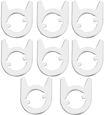SG Store Lot de 8 rondelles de rechange pour serrure de porte, plaque de localisation de ressort pour réparer les poignées de porte intérieures, accessoires de porte, 33 x 27 mm