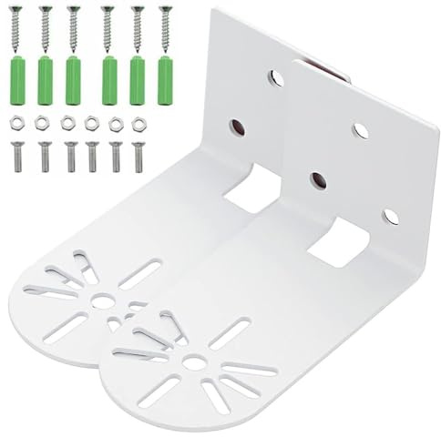 PAIKIUU 2PCS Selbstklebende Überwachungskamera Montagehalterung, Metallkamera Wandhalterung mit Schrauben und Ankern für CCTV Google Blink-Mini TP-Link Überwachungskamera