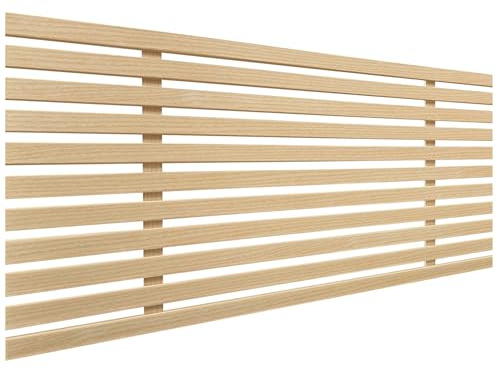 DHOME Cabecero de Madera reciclada DM Estilo Japones Cama Palets Herrajes incluidos (105cm, Madera Natural)