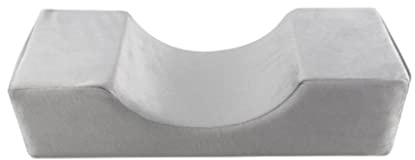 dijiusidy Support de Cou en Forme de U Respirant Confortable Repose-tête Oreiller de Couchage Coussin d'extension de Cils Maquillage de greffage Doux, Gris