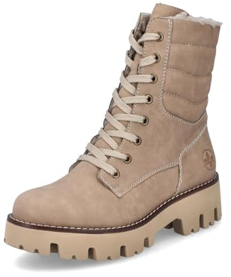 Rieker Combat Boots Y3330, damkängor, Beige 20, 38 EU