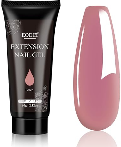 EODCI Poly Gel für Nails, 60g Rosa Poly Gel Farben Set Lang Anhaltend Acrylgel für Nägel for Anfänger Maniküre Quick Nägel Extension DIY Nail Art Dekoration