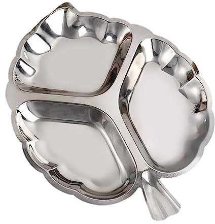 Mikinona Iron Fruit Plate Retro Tray for Afternoon Tea Food Trays for Serving Platters Functional Plate for Cake Display and Snacks Storage