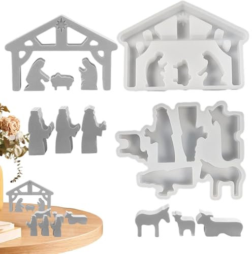 Rayhers Silikon Gießform Krippe, Silikonformen Gießformen Weihnachten, Rayhers Giessformen, Silikonform Krippe, Gießform Krippenfigur, Silikon Gießform Krippenfiguren