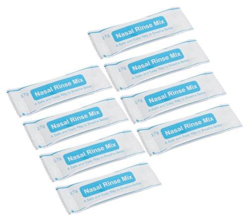 1 Caja 40 Piezas paquetes de sal para lavado nasal agua ordenador portstil portstiles sal de lavado nasal instantánea lavar la sal nasal embalaje Genérico