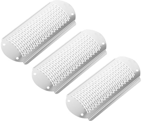 HAPINARY 3 Limas de Acero Inoxidable para Pies Diseño Ergonómico y Ligero, Herramienta de Pedicura para Eliminar Callos y Tejido Duro en Casa o Salón