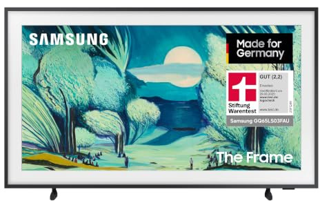 Samsung The Frame LS03F 4K QLED 65 Zoll (163 cm) UHD, NQ4 AI Gen2 Prozessor, Art Mode, Artful Picture Quality, One Connect Kabel, 2025