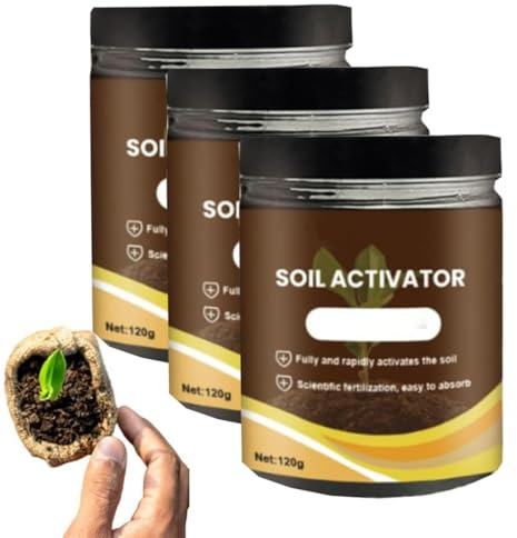 Soil Pro Activator, fertilizzante professionale per farina ossea, tesoro attivato dal suolo, attivatore organico del suolo e fertilizzante per piante, prati e giardini (3 PCS)