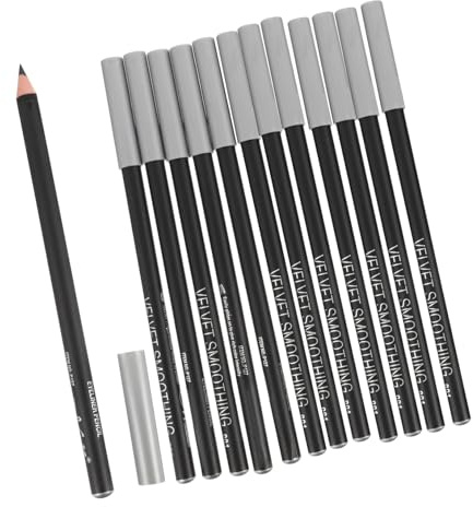 FOYTOKI Lot De 12 Crayons Eyeliner Waterproof Noir Pour Maquillage Yeux Précis Et Tenue Longue Durée Usage Quotidien Et Professionnel