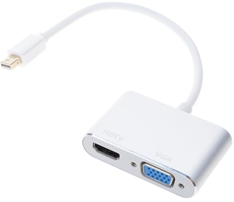 Convertisseurs DP à double interfaces Hdmis VGA 60 Hz Adaptateur pour moniteur PC Bureau Display Adapter Présentations DP vers HDMI VGA Convertisseurs